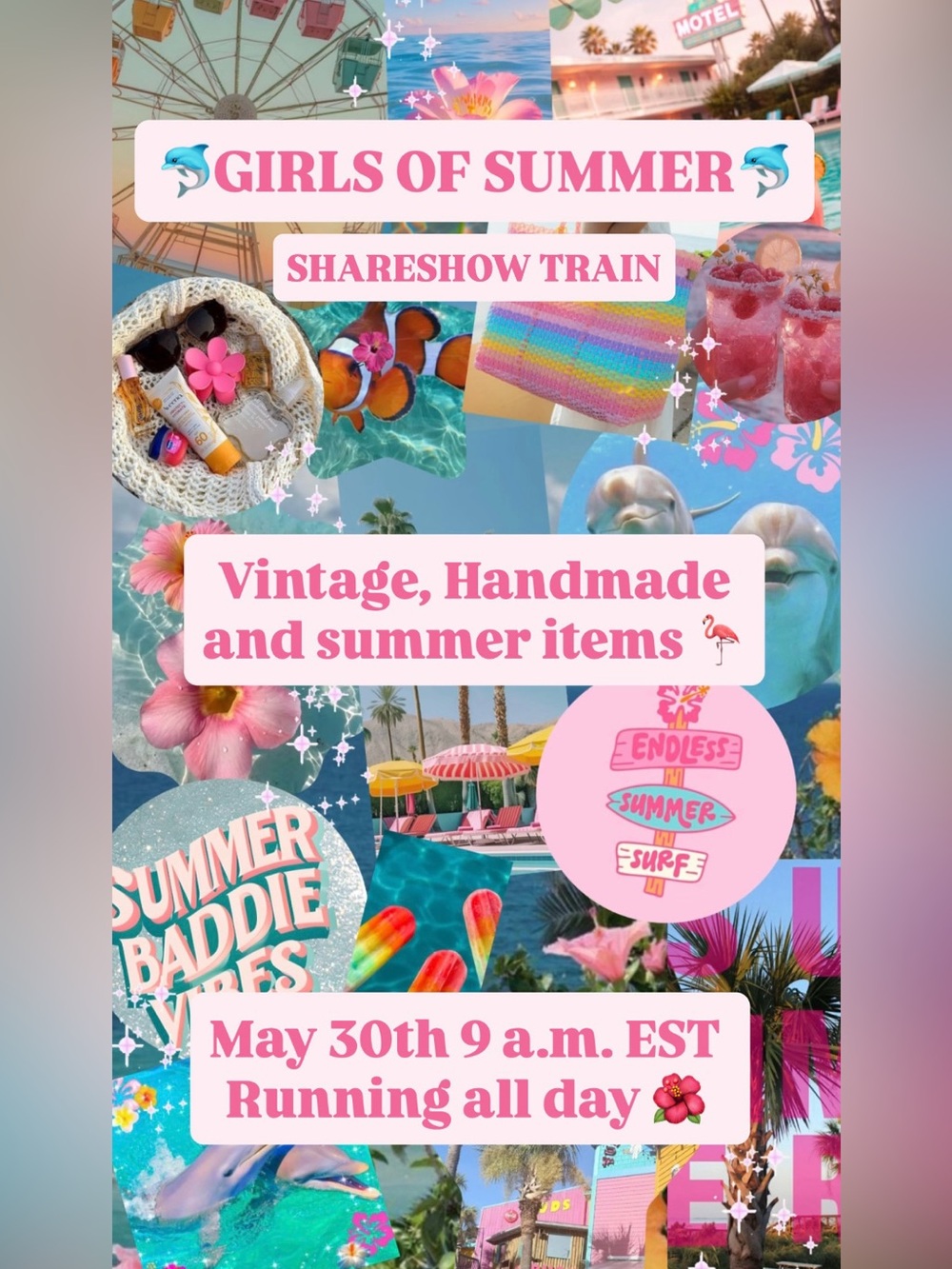 Like this flyer *Girls of Summer Share Show Train May 30th 9am running all day